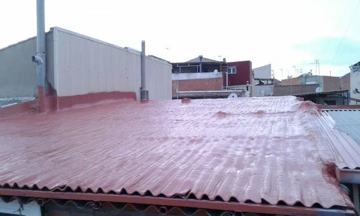 Recubrimiento de una cubierta de uralita — foto 2